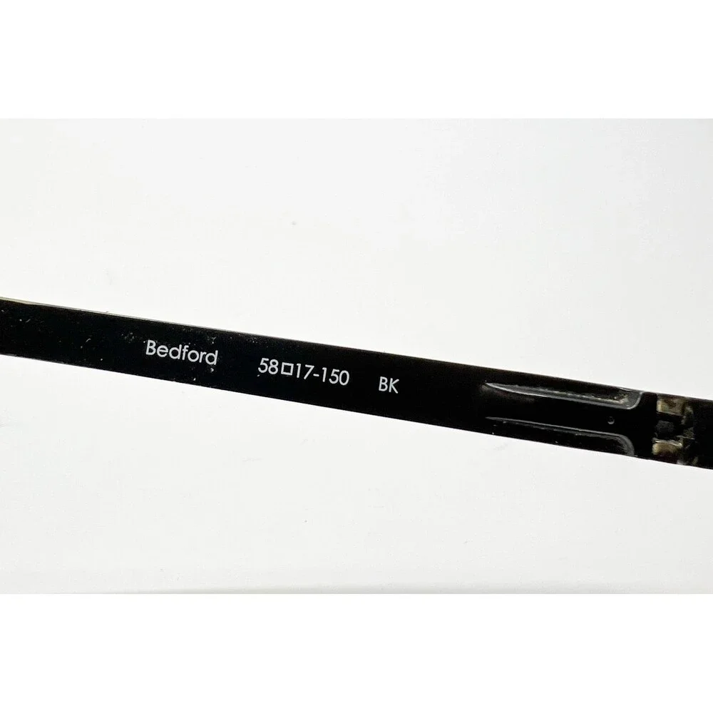 Republica Eyeglasses Mens Black Bedford Rectangle Frames 58-17-150